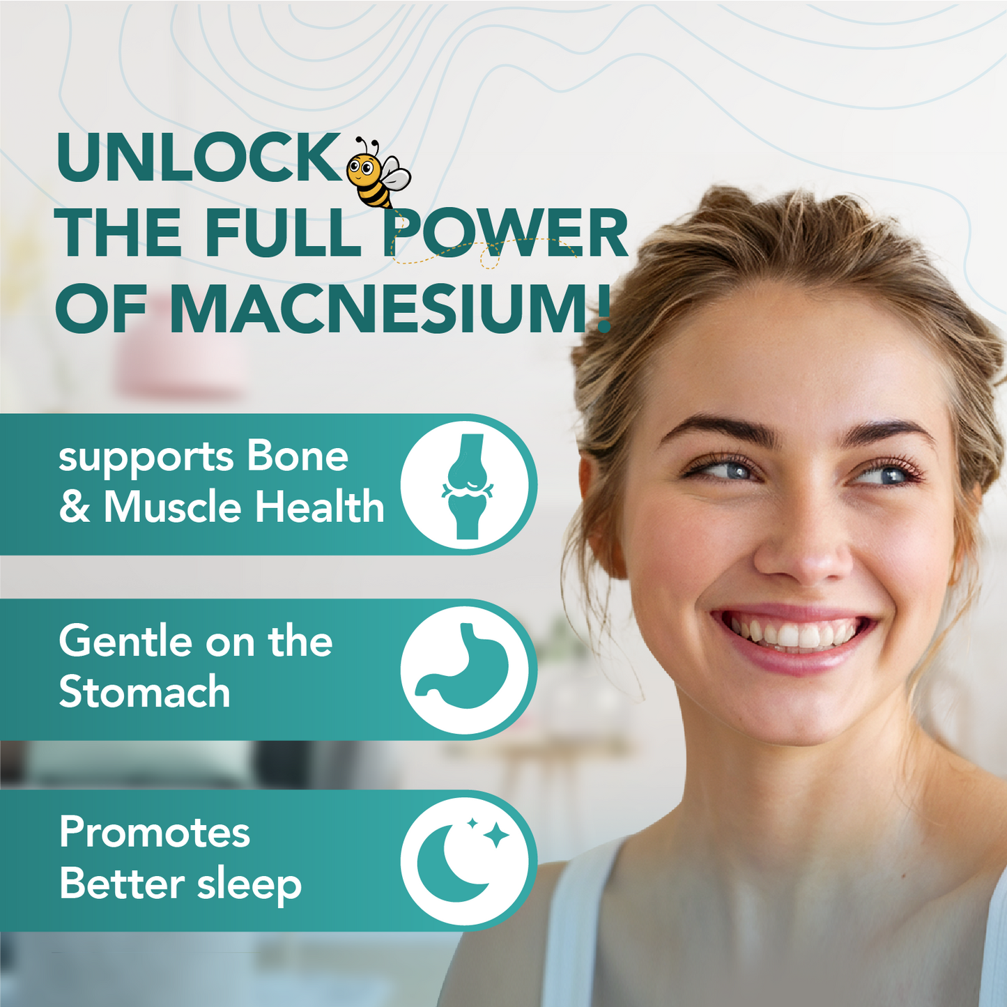 7-in-1 Magnesium Complex – Memory, Focus & Mood Support – Magnesium Glycinate, Citrate | 60 Capsules