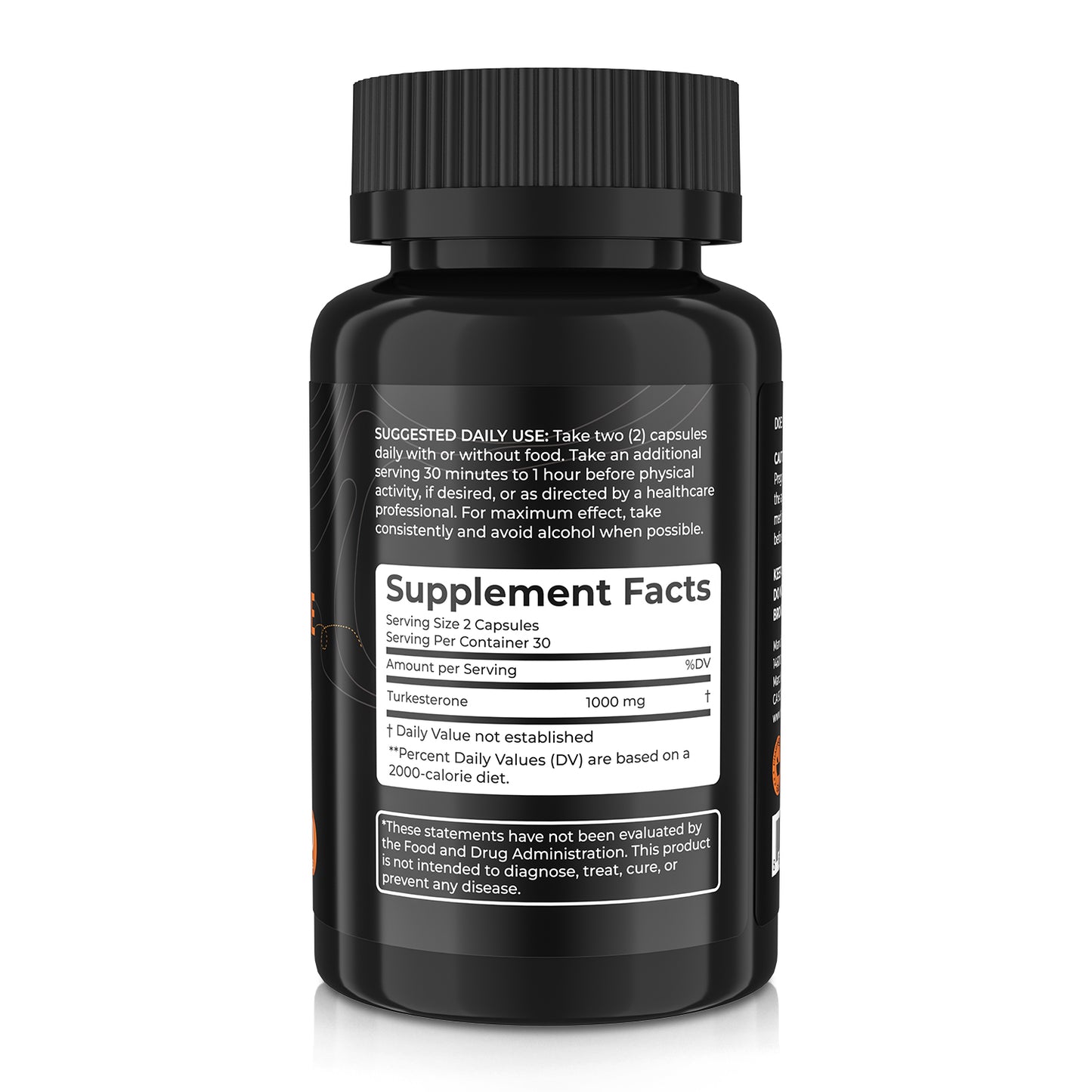 Herbal Bee Turkesterone Supplement For Men & Women – 1,000mg High Potency Turkesterone Extract | Supports Healthy Testosterone Levels, Muscle Growth, 60 Capsules