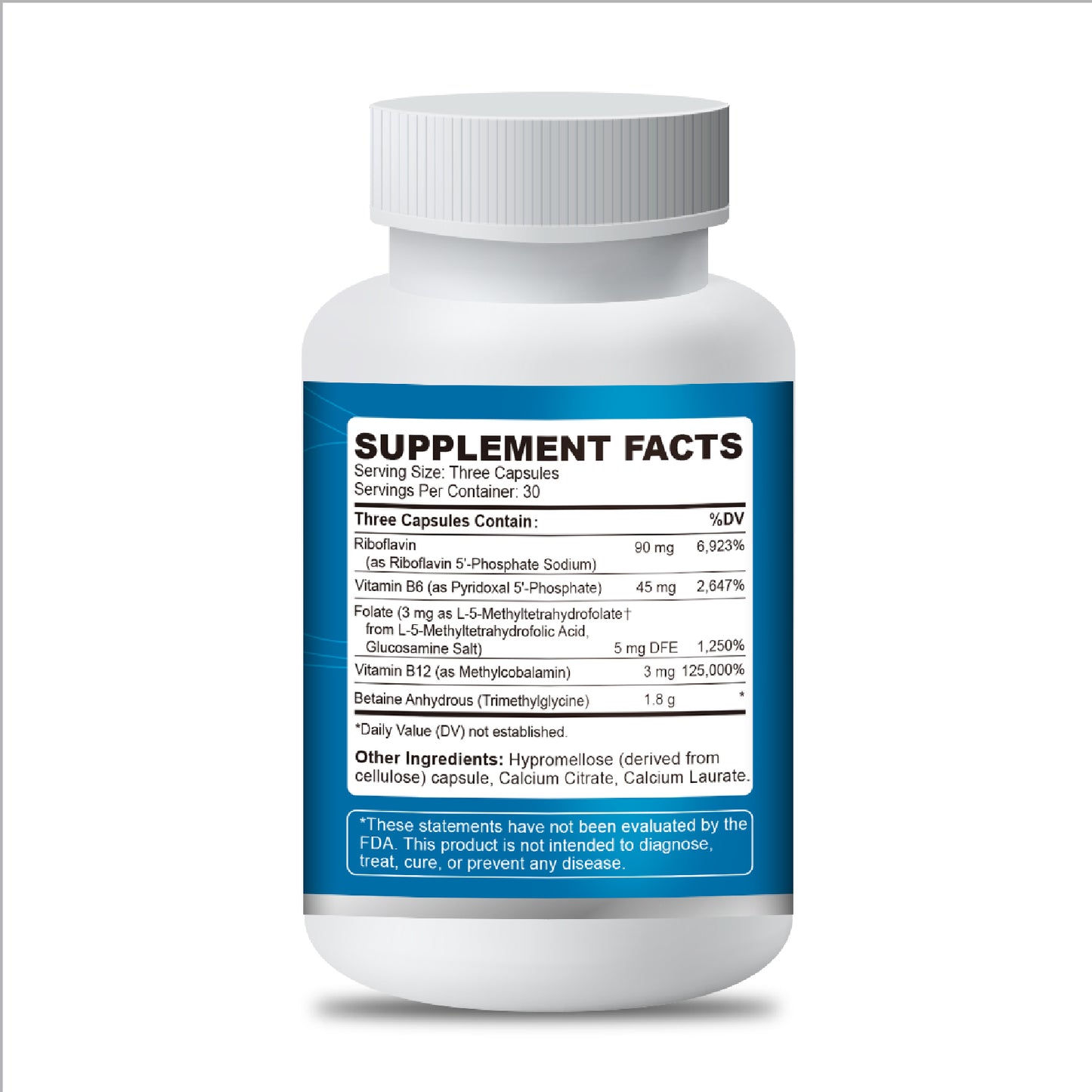 Herbal Bee 5-MTHF Energy, Brain & Mood – Methylated Folate with B6, B12, Riboflavin – Supports Cognitive Health | 90 Capsules