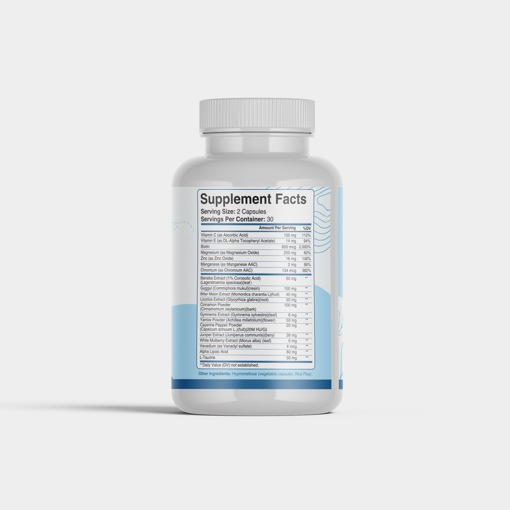 Herbal Bee Blood Sugar Complex Supplement Facts