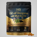 Herbal Bee Oil of Oregano with Black Seed Oil, 120 softgels, 165 mg carvacrol